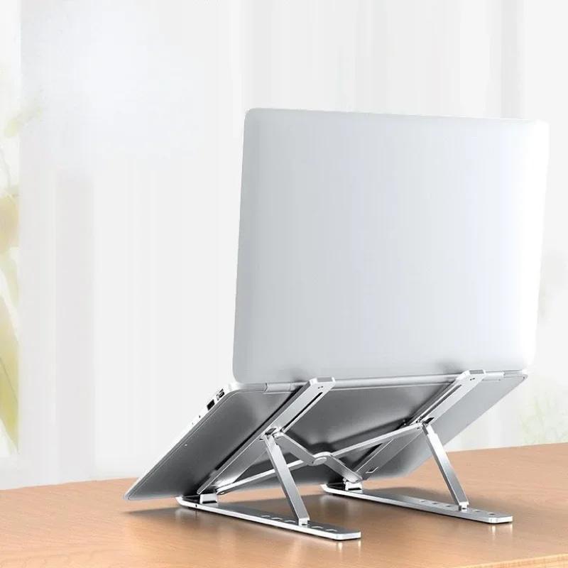 Opvouwbare Aluminium Laptopstandaard – Compact, Antislip & Hittebestendig